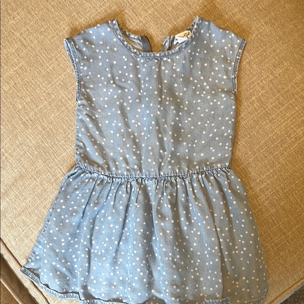 Blue Polka Dot Kids Dress